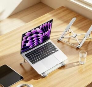 Adjustable Aluminum Laptop Riser Stand For Office Posture Improvement