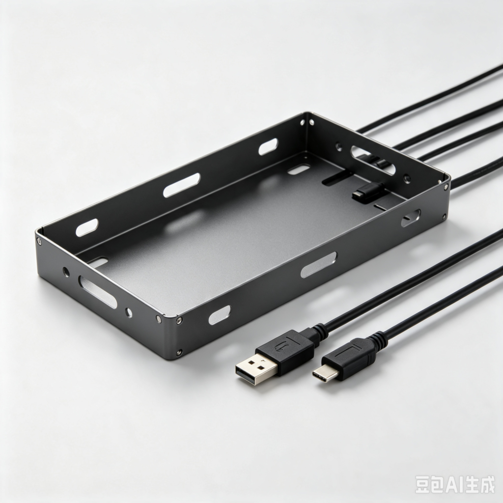 Metal Under‑Desk Cable Management Tray for Office Workstation